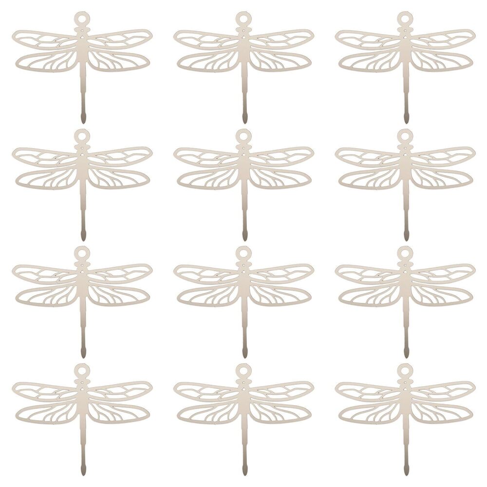 9625 100pcs Dragonfly Stainless Steel Filigree Pendant Hollow Animal Charm